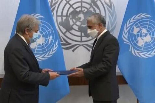 دیدار سفیر جدید ایران در سازمان ملل با دبیرکل